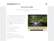 Tablet Screenshot of melindababbott.com